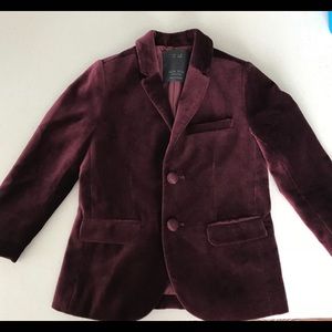 Boys Zara velvet smoking jacket